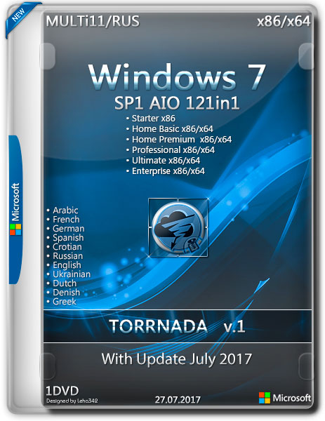 Мульти 11. Картинки Windows 7 x86 x64 AIO 22in1 updated Nov 2019.